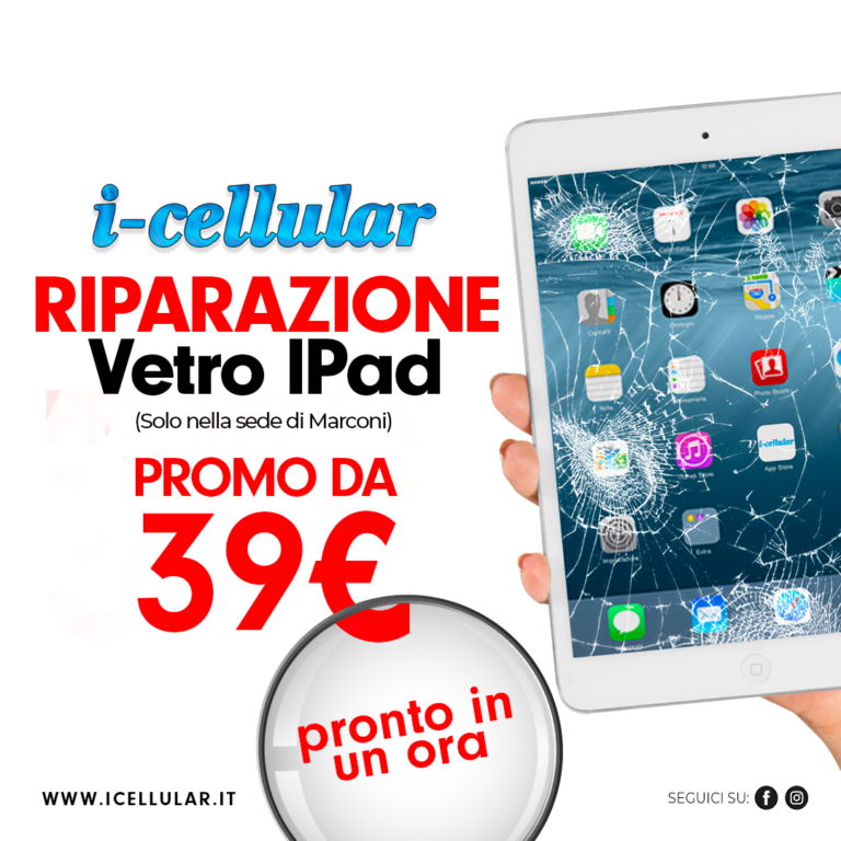 cambio vetro iPad Roma Marconi, Tuscolana